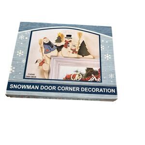 Vintage ABC Distributing Snowman Door Corner Decoration